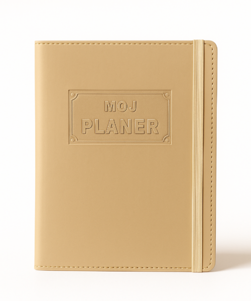 Moj planer 2027. champagne gold