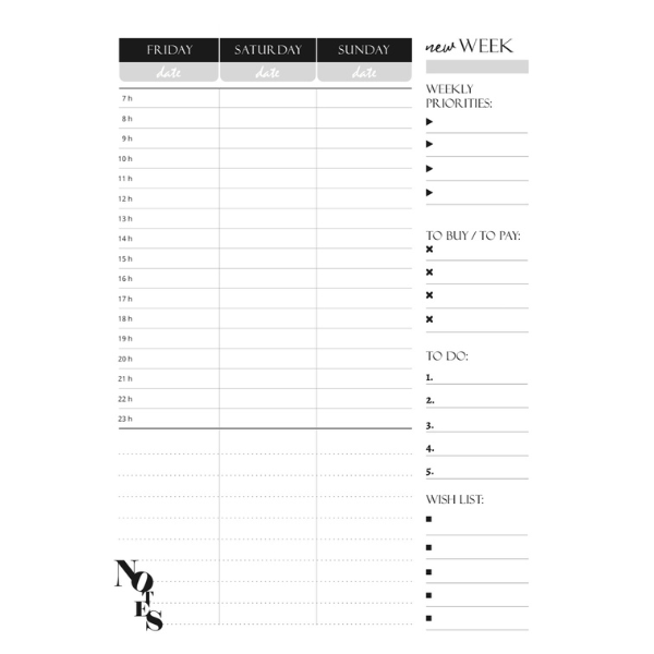 Business planner crna - Slika 8